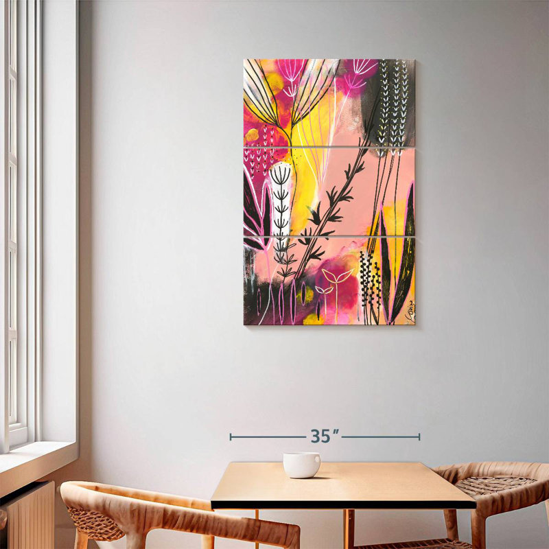 Harnek Spring In Pink, 57" H x 36" W