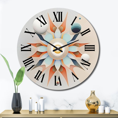 Horloge murale en métal
