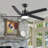 52'' Soild Wood Ceiling Fan With Light-619000983