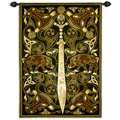 Tapisserie bw celtique warrior