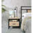 Yawan Oak & Black Finish Accent Table