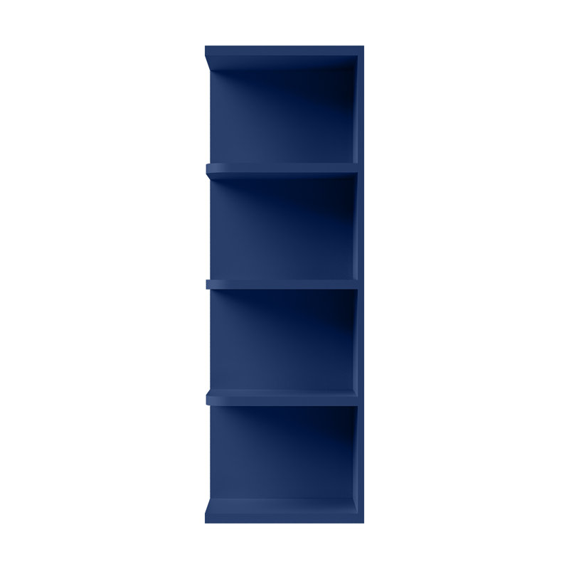 Tablette murale, Shaker bleu, 9" W x 36" H x 12" D