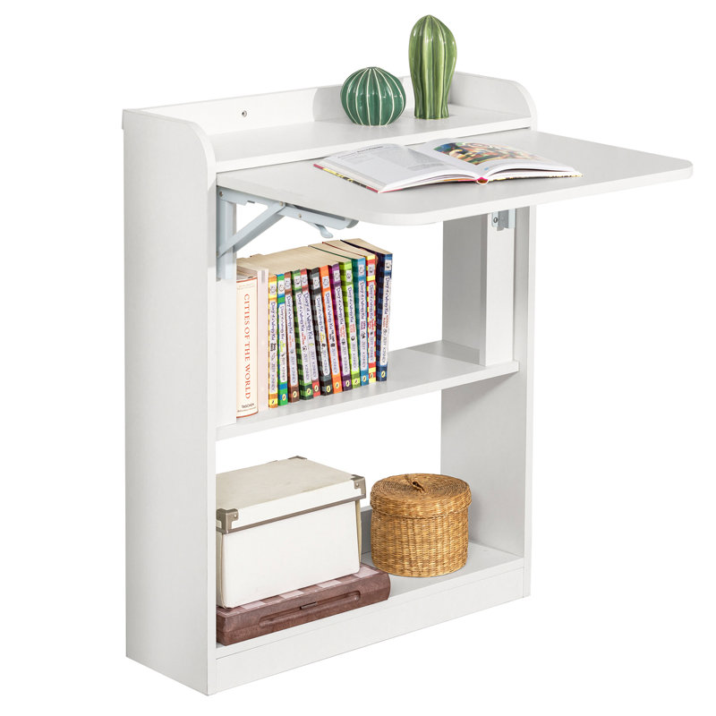 Kendyle 64Cm W Rectangular Folding Desk, White