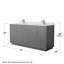 Ensemble de meuble-lavabo double 72 po Icon-73102690-73102691-125003442