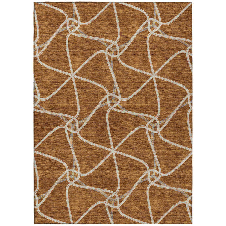  Aleg Area Rug with Non-Slip Backing