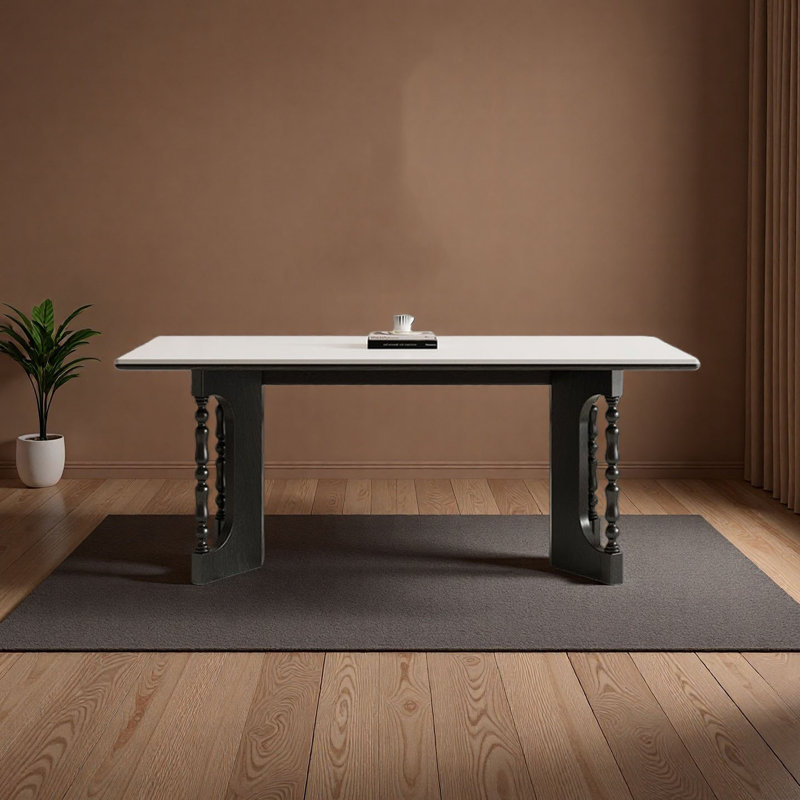 Table de salle à manger French Cream, H 29,5 po x L 55,1 po x l 31,5 po