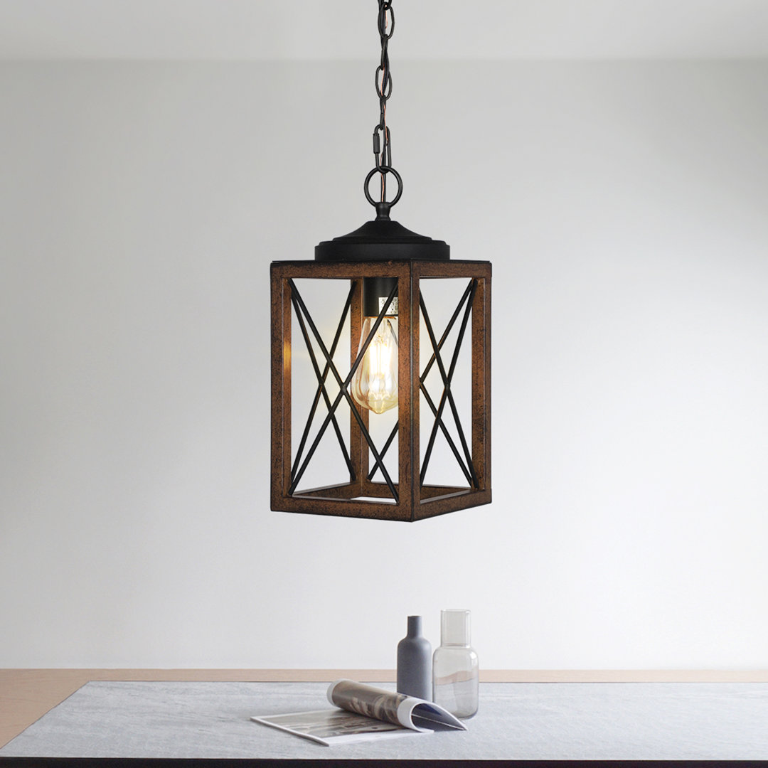 Hilyard Light Lantern Rectangle Pendant Andover Mills™