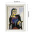 Porte-photo mural en bois blanc