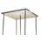 4 - Light Steel Dimmable Square / Rectangle Chandelier