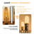 Rustic Boho Hand Woven Rattan Floor Lamp Corner Night Light Free Standing With Adjustable 3 Colors