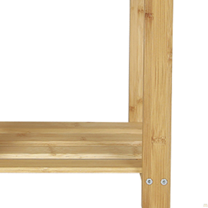 27.5" Shoe Rack Solid Wood Shoe Bench, 3-Tier Shoe Organizer