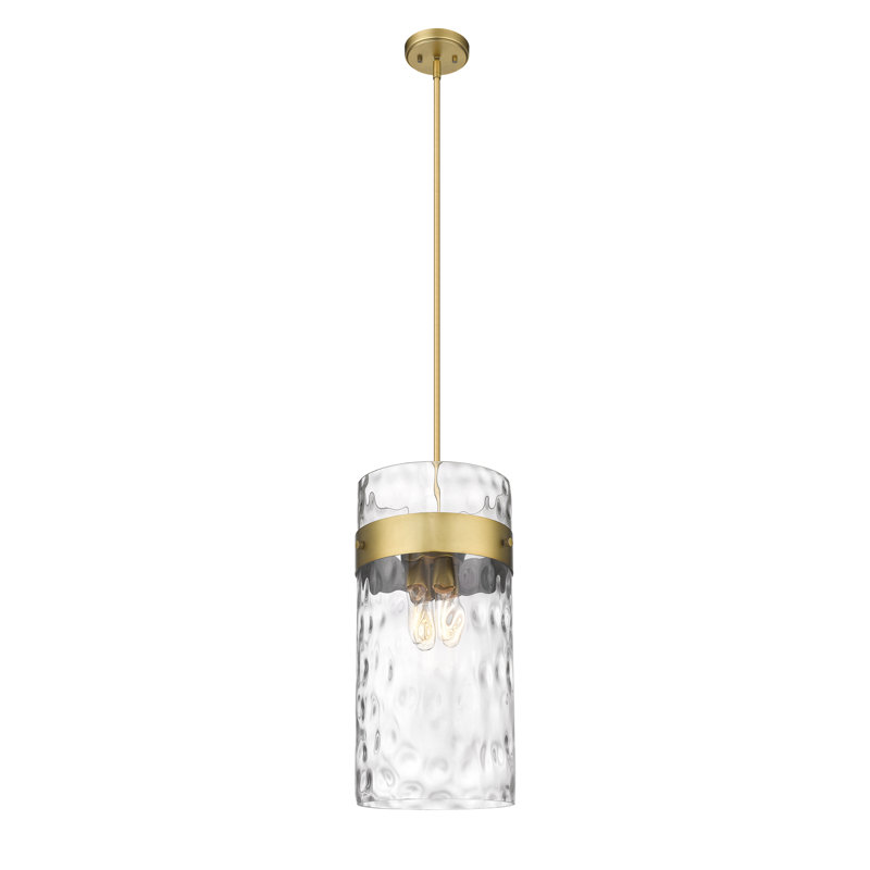 Luminaire suspendu 4 lumières Aultman, Laiton frotté