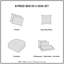 Lit simple TG, édredon et draps avec-121259702