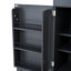 Garde-manger autoportant de 77 po de hauteur, armoire de rangement moderne de style Shaker de L 35 po x l 17,7 po avec tablettes réglables, tablettes de porte, tiroirs et porte-bouteilles, gris-440998758