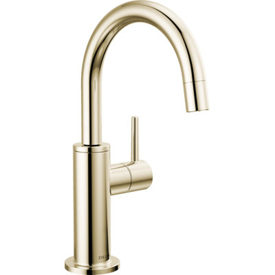 Contemporary Beverage Dispenser Faucet, Polished Nickel Drinking Water Kitchen Sink Faucet, Polished Nickel