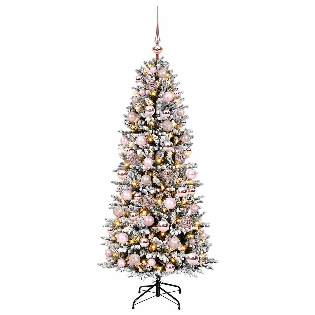 Vidaxl Artificial Christmas Tree With Bauble 240 Cm 300 Leds - Image 3