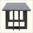 Rustic Extendable Dining Table, Trestle Kitchen Table With Two 12'' Removable Leaf-1973639457