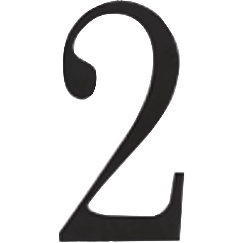 Traditionalist Surface Mount House Number, 2