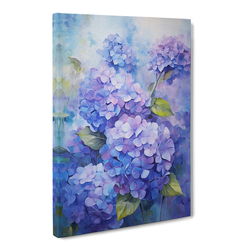 Hydrangea Impressionism No.2 - No Frame Print, 50cm H x 35cm W x 3cm D