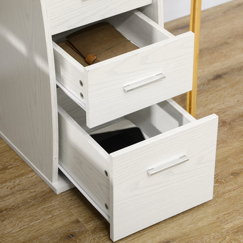 Kendell Computer Desk, White, 29.5" H x 47.2" W x 21.7" D