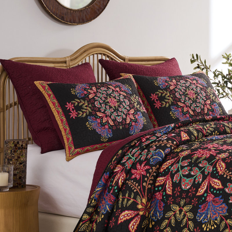 Greenland Home Fasions Jessa Midnight Standard Sham, 20x26, Standard