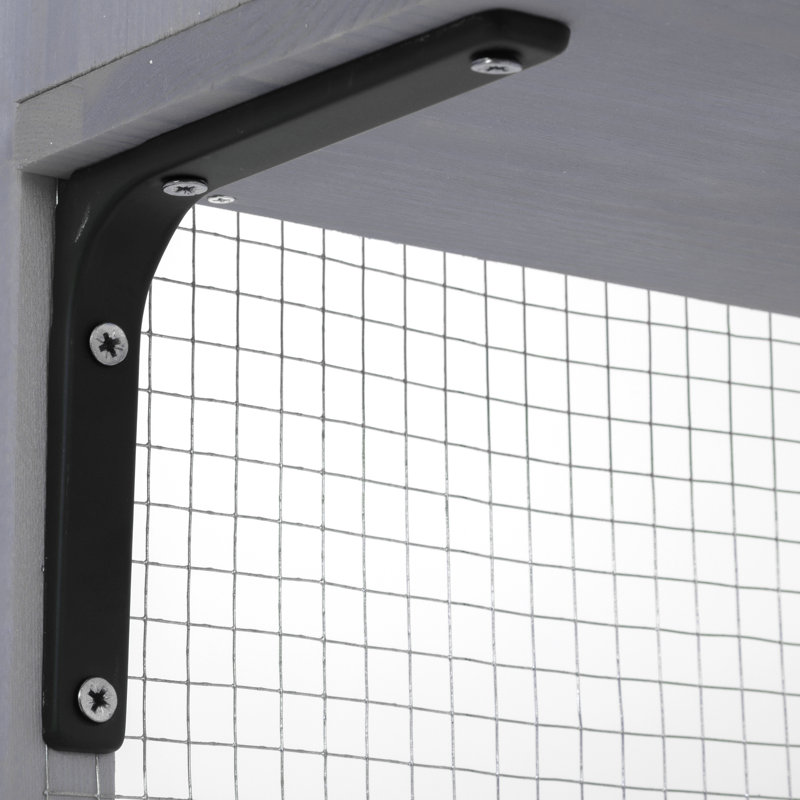 Fosca l 104 po x H 72 po Grand extérieur Catio - parc fermé, Gris