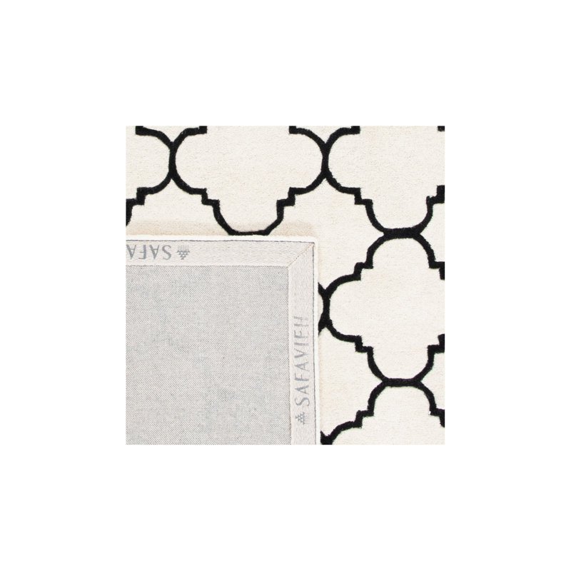 Carolene Hand Tufted Wool Geometric Rug, Square 8'9"