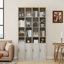 Bois blanc 9,44 po Garde-manger avec 6 tablettes