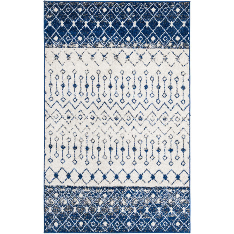 Bradley-Joe Abstract Indoor Rug, Rectangle 5'3" x 8'