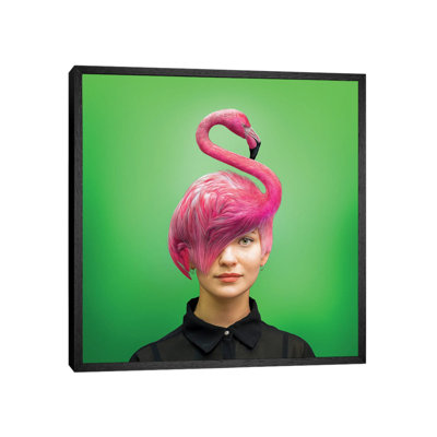 Hairstyle: Flamingo by Spielsinn Design - Gallery-Wrapped Canvas Giclée on Canvas