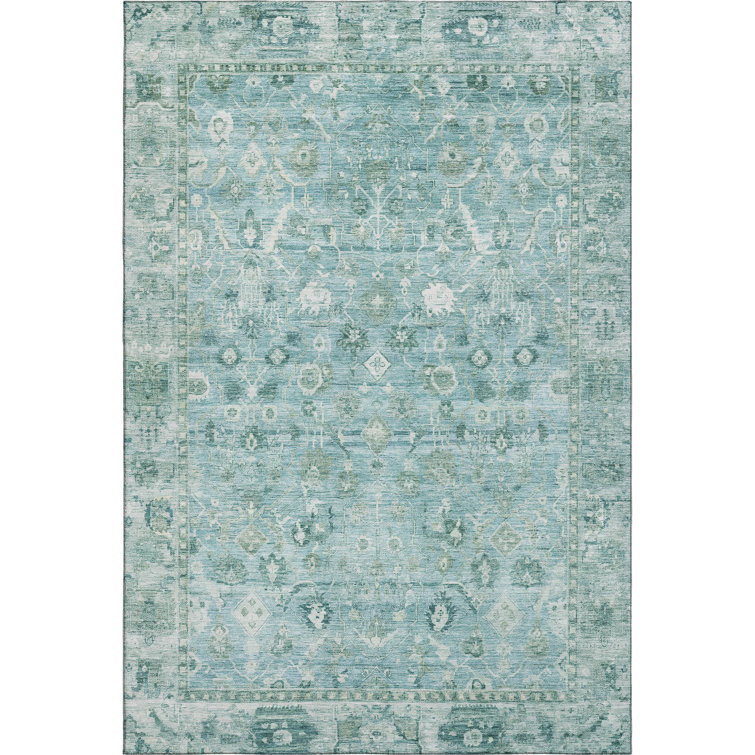 Premium Machine Washable Maag AMF1772 Global Rug