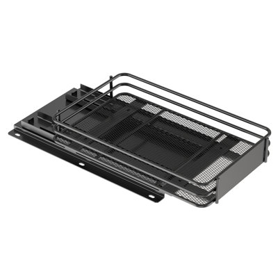 Rangement à épices à 1 niveau pour armoire, organisateur de cuisine coulissant robuste avec étiquettes et marqueur craie