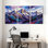 Ensemble de 3 impressions sur toile, "Cités et pays"