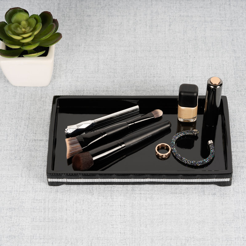 Berna Bathroom Tray, Black