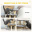 Dog Steps for Bed Adjustable for Small Dogs 52 x 345 x 54 cm Grey