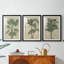«Burlap Palm Silhouette I», impression encadrée sur mesure de qualité supérieure - 3 pièces-1369567217-1369567216