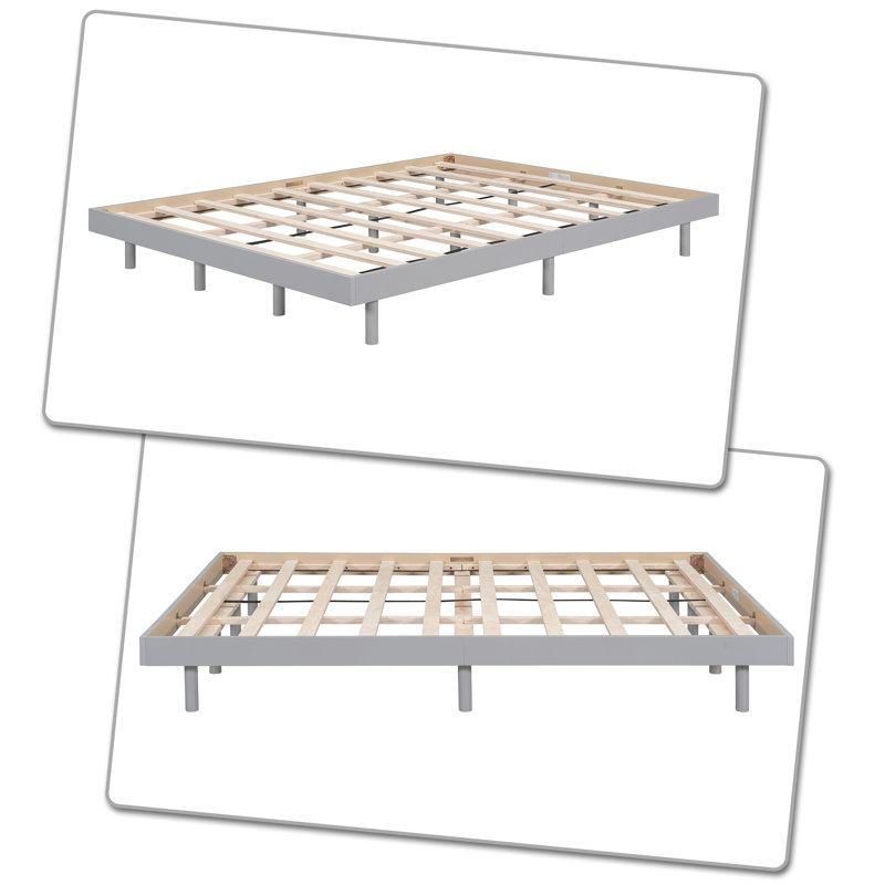 Warram Queen 10.51'' Bed Frame, Gray