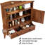 Armoire à pharmacie murale avec tablettes réglables, portes de grange doubles et tiroir amovible - Armoire de rangement rustique pour salle de bain, salle de bain, cuisine, couloir-1152963129