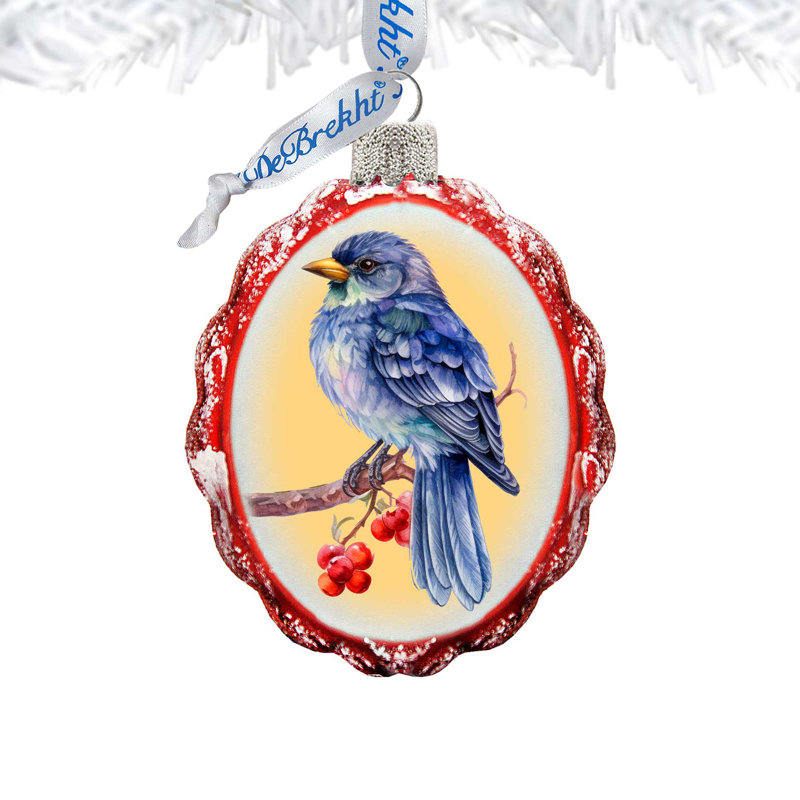4'' Glass Hanging Figurine Ornament