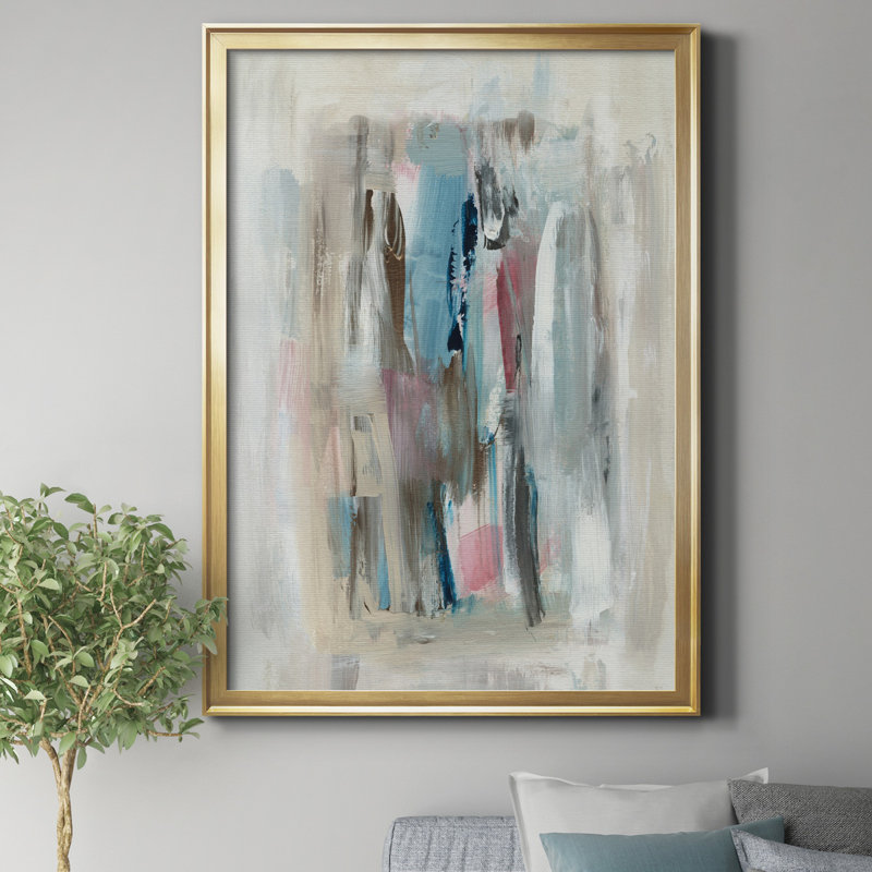 «Rain Shadow I» par J Paul, reproduction d'art sur toile encadrée, H 22,5 po x l 30,5 po x P 1,5 po, Doré