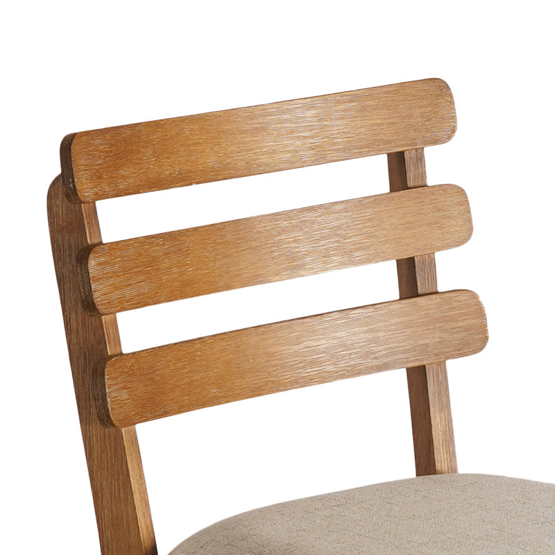Chaises de salle à manger en bois massif - Chaise d'appoint rembourrée avec coussin