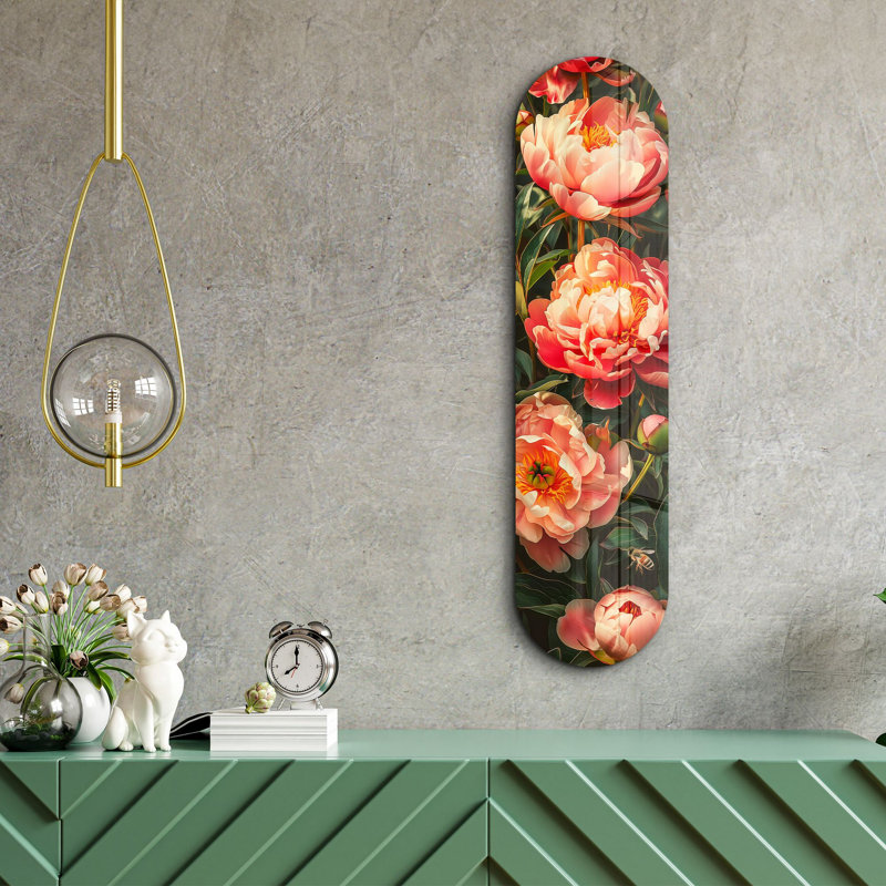 Peinture décorative en verre trempé