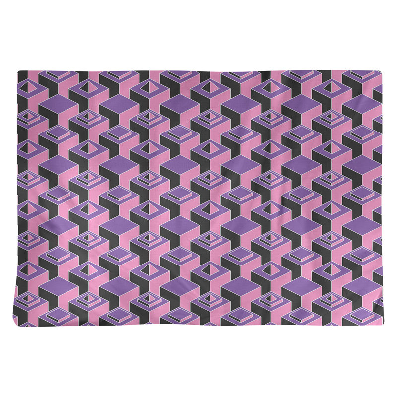 Napperon classique en coton 18 po Skyscraper, Mauve / Rose, polyester