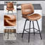 Swivel Upholstered Counter Stool-1482886561