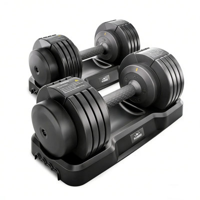Ensemble d'haltères réglables FED Fitness Flybird Series DB2, 5 poids en 1, peu encombrant pour la gymnastique à domicile