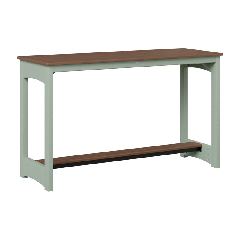 Table de jardin à hauteur de comptoir Berlin Gardens, Imbuia, Écume de mer, écume de mer, 35.5" H x 60" W x 22" D
