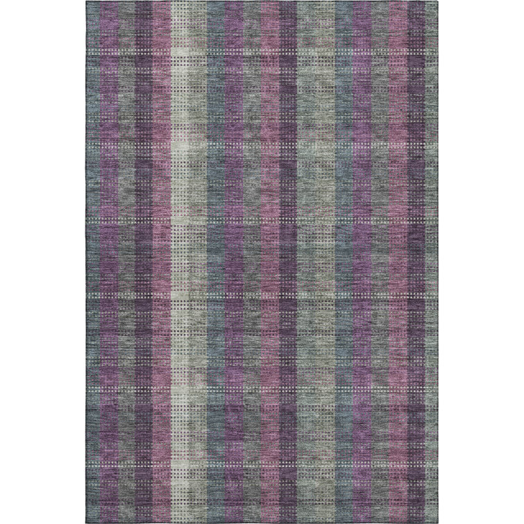 Premium Machine Washable Prisco Plum Rug