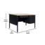 Bureau à simple caisson 47,75 po Cambridge à droite avec 3 tiroirs verrouillables Cambridge-97876640