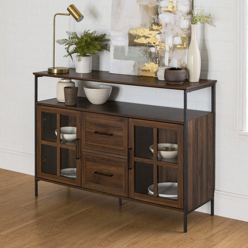 San Dimas 121cm Sideboard, Dark Walnut