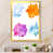 Impression dorée sur toile encadrée
